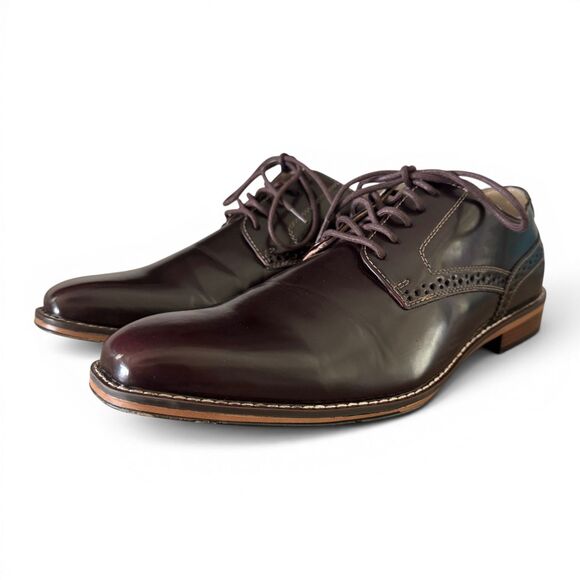 Dexter Comfort Mens Brown Square Toe Oxford Dress Shoes Lace Up Size 11 main image 4